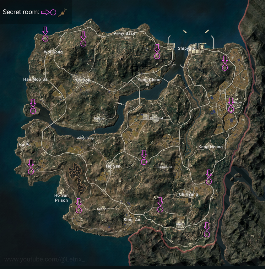Taego secret locations